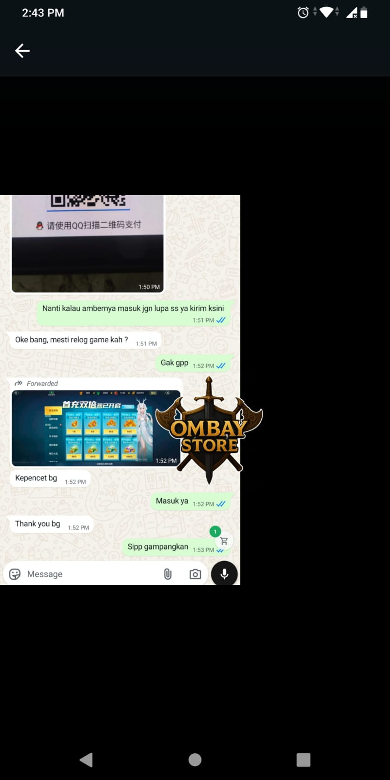Ombay Store testimonial
