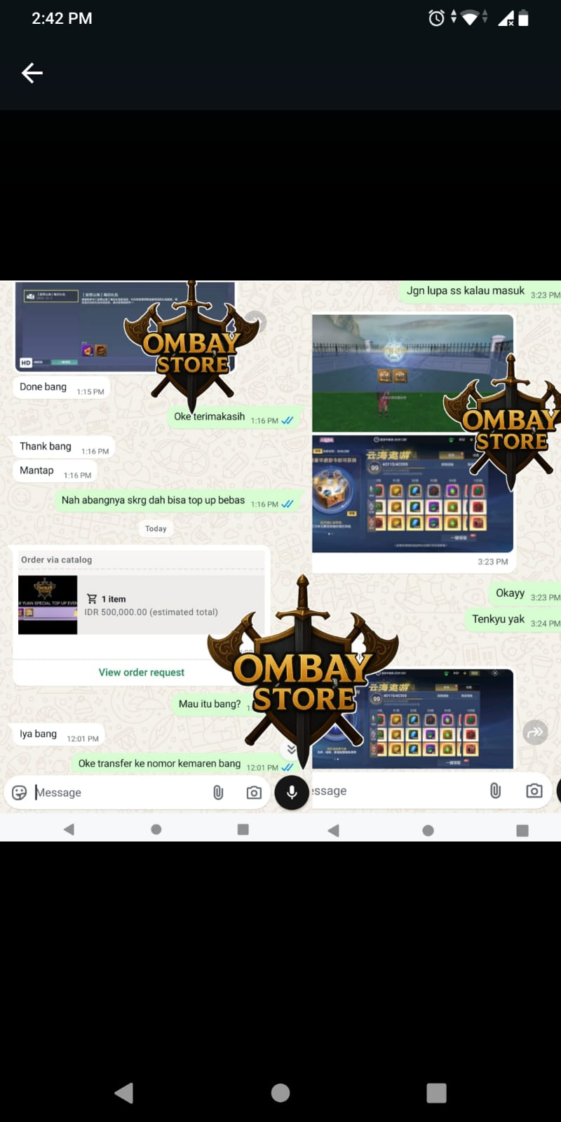 Ombay Store testimonial